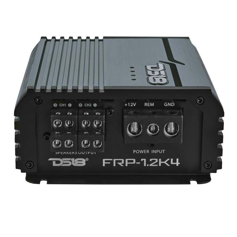 DS18 4-Channel Class-D Amp Stereo Full-Range 4 x 120 W RMS at4 ohm- Titanium