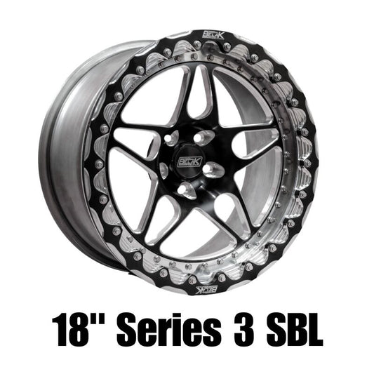 Belak Wheels Belak 18x10 / 6.75in BS / 5x114.3 BP / High Pad / Series 3 Wheel - Single Beadlock
