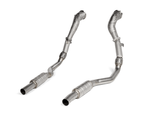 Akrapovic 2020 Audi RS6 Avant (C8) DownPipe (SS) w/Link Pipe Set (Does Not Fit w/L-AU/SS/6) 0