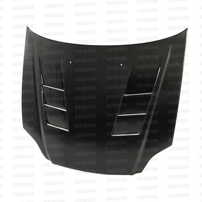 Seibon 99-00 Honda Civic (EM1/EJ6/7/8/EK9) TS-Style Carbon Fiber Hood 0