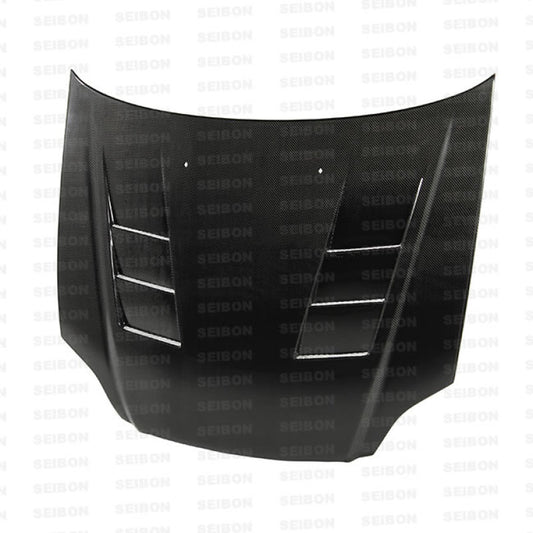 Seibon 99-00 Honda Civic (EM1/EJ6/7/8/EK9) TS-Style Carbon Fiber Hood 0