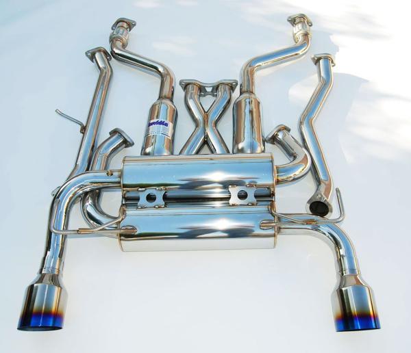 Invidia 02-08 Nissan 350z Gemini Single Layer Titanium Tip Cat-back Exhaust - 350Z & 350z