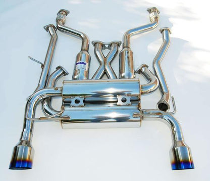 Invidia 02-08 Nissan 350z Gemini Single Layer Titanium Tip Cat-back Exhaust - 350Z & 350z
