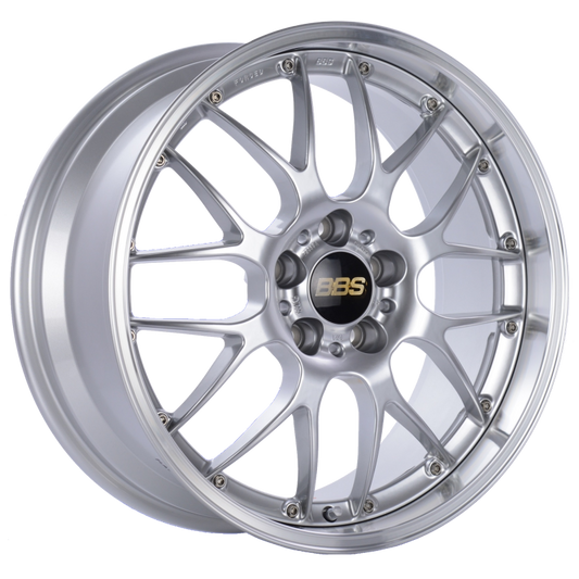 BBS RS-GT 20x8.5 5x114.3 ET43 Diamond Silver Center Diamond Cut Lip Wheel -82mm PFS/Clip Required 0