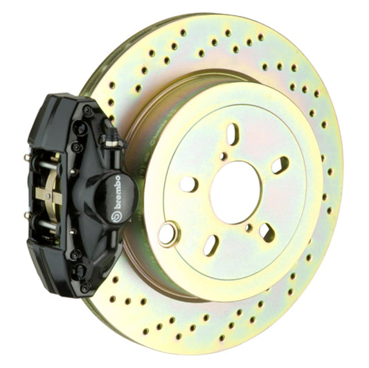 Brembo 99-05 323i/325i/328i (Excl. xDrive) Rr GT BBK 2 Pist Cast 2pc 294x19 1pc Rotor Drilled-Black 0