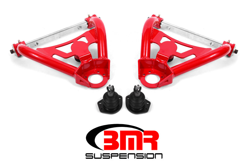 BMR Suspension BMR 64-72 A-Body Upper Non-Adj. A-Arms w/ Stock Spindles (Polyurethane) - Red