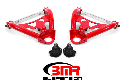 BMR Suspension BMR 64-72 A-Body Upper Non-Adj. A-Arms w/ Stock Spindles (Polyurethane) - Red