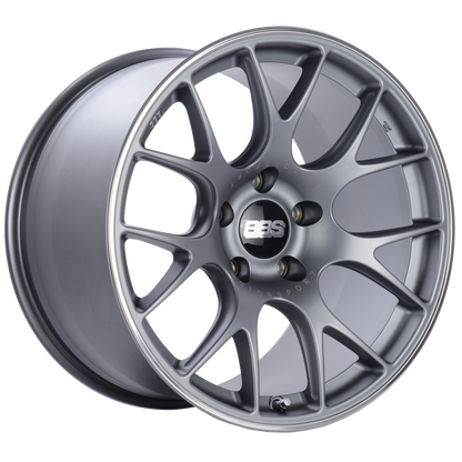 BBS CH-R 19x12 5x130 ET45 CB71.6 Satin Titanium Polished Rim Protector Wheel 1