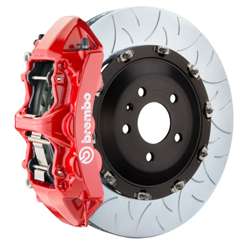 Brembo 08-13 BMW M3/11-12 1M Front GT BBK 6 Piston Cast 380x34 2pc Rotor Slotted Type3-Red 0