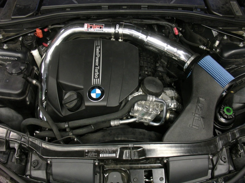 Injen 11 BMW E82 135i (N55) Turbo/E90 335i Wrinkle Black Tuned Air Intake w/ MR Tech, Air Fusion 3