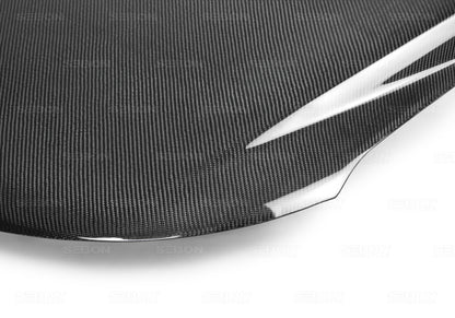 Seibon 09-10 Kia Forte OEM-Style Carbon Fiber Hood 1