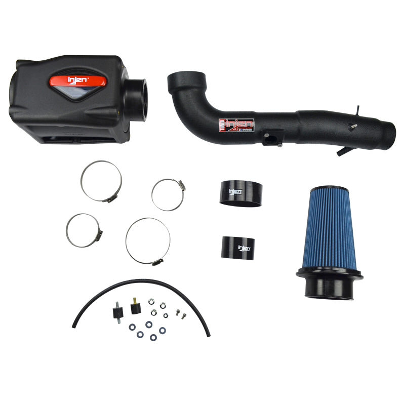 Injen 06-09 FJ 4.0L V6 w/ Power Box Wrinkle Black Power-Flow Air Intake System 4