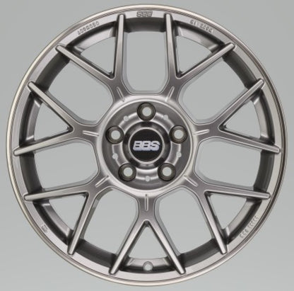 BBS XR 18x8 5x114.3 40mm Offset 82mm Bore PFS/Clip Req Gloss Platinum Wheel 0