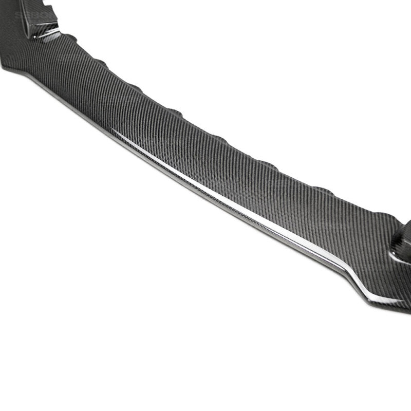 Seibon 2017 Honda Civic Type-R TA-Style Gloss Carbon Fiber Front Bumper Lip 2