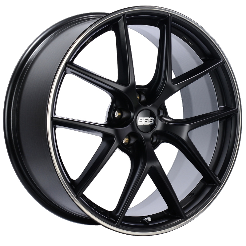 BBS CI-R 20x8.5 5x114.3 ET40 Satin Black Polished Rim Protector Wheel -82mm PFS/Clip Required 0