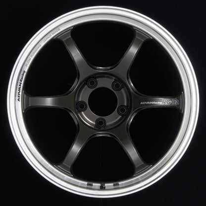 Advan RG-D2 18x10.0 +35 5-114.3 Machining & Black Gunmetallic Wheel 0