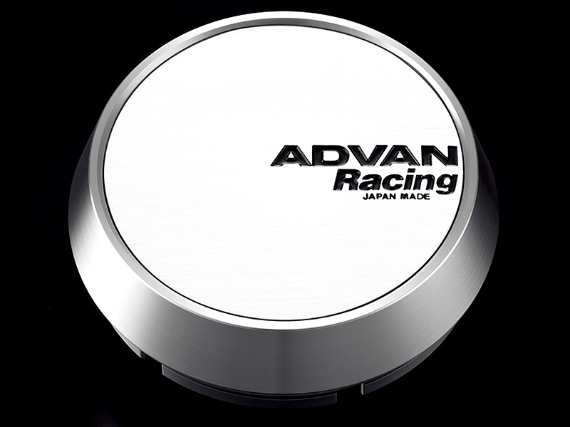 Advan 63mm Middle Centercap - White/Silver Alumite 0