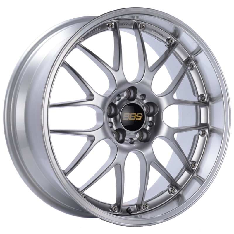 BBS RS-GT 18x8.5 5x120 ET15 Diamond Silver Center Diamond Cut Lip Wheel -82mm PFS/Clip Required 0