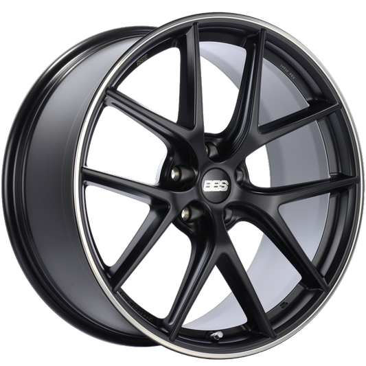 BBS CI-R 20x10 5x112 ET45 Satin Black Polished Rim Protector Wheel -82mm PFS/Clip Required 0