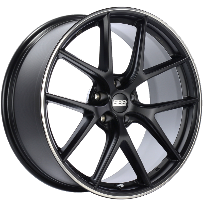 BBS CI-R 20x9 5x112 ET25 Satin Black Polished Rim Protector Wheel -82mm PFS/Clip Required 0