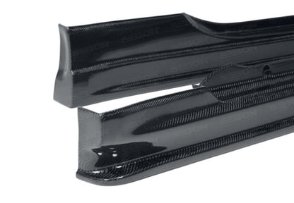 Seibon 02-08 Nissan 350Z CW Carbon Fiber Side Skirts 1