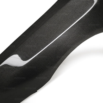 Seibon 08-12 Mitsubishi Evo X 10mm Wider Carbon Fiber Fenders 6