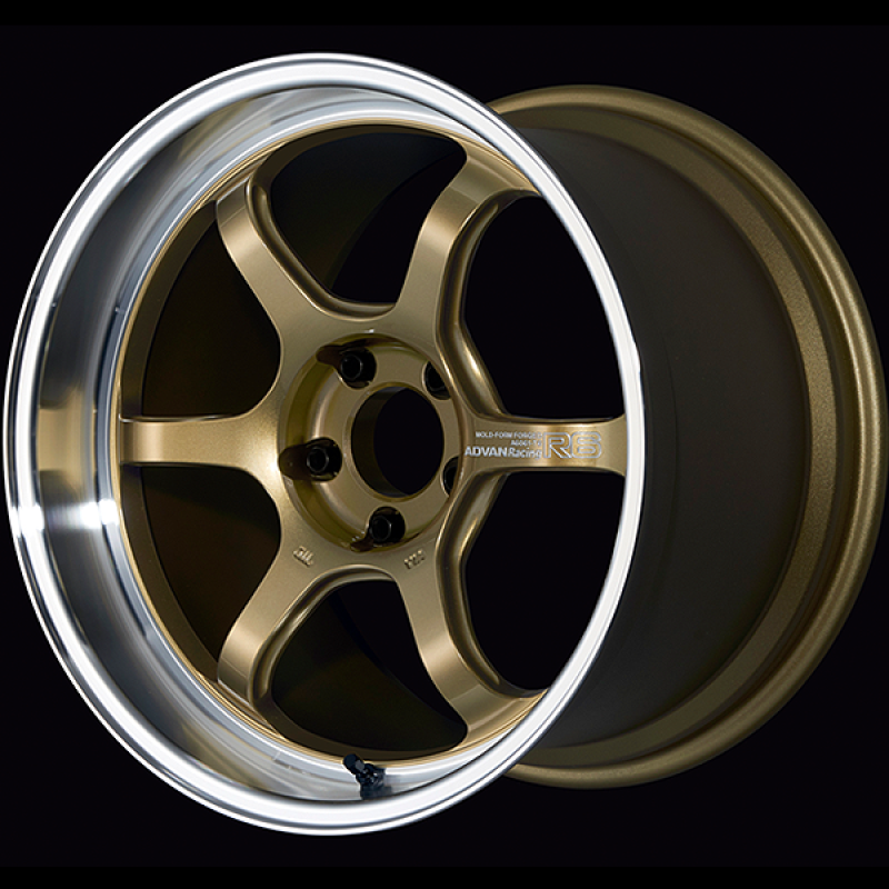 Advan R6 18x8.0 +45 5-114.3 Machining & Racing Brass Gold Wheel 0