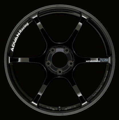 Advan RGIII 18x9.0 +25 5-114.3 Racing Gloss Black Wheel 0