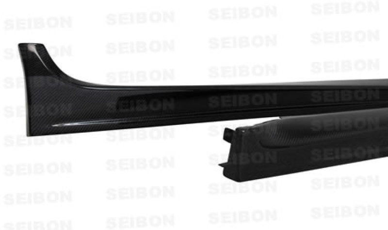 Seibon 08-09 Mitsubishi Evo X OEM-style Carbon Fiber Side Skirts 3