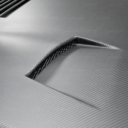 Seibon 09-10 Nissan GTR R35 GT-Dry Carbon Fiber Hood 4