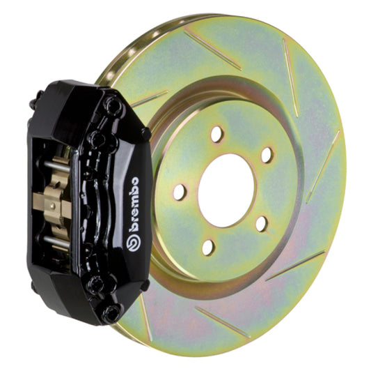 Brembo 15-21 Golf (Mk7) Front GT BBK 4 Piston Cast 2pc 330x28 1pc Rotor Slotted Type-1-Black 0