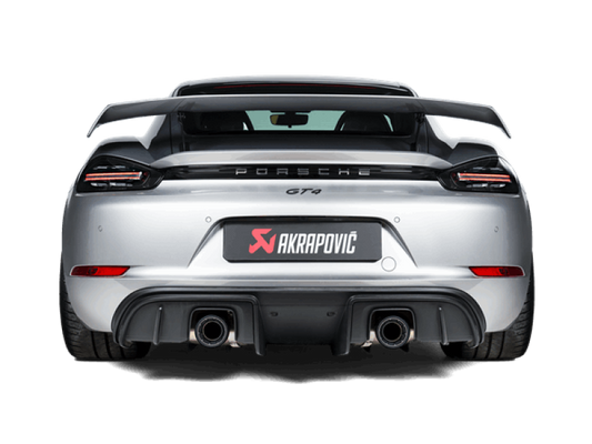 Akrapovic 2020+ Porsche Cayman GT4 (718) Slip-On Race Line (Titanium) (Req Tips / Option 2) 0