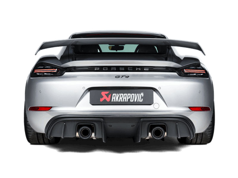 Akrapovic 2020+ Porsche Cayman GT4 (718) Slip-On Race Line (Titanium) (Req Tips / Option 2) 0
