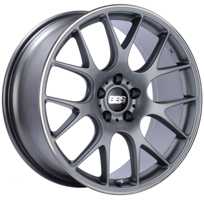 BBS CH-R 20x9 5x120 ET24 Satin Titanium Polished Rim Protector Wheel -82mm PFS/Clip Required 0