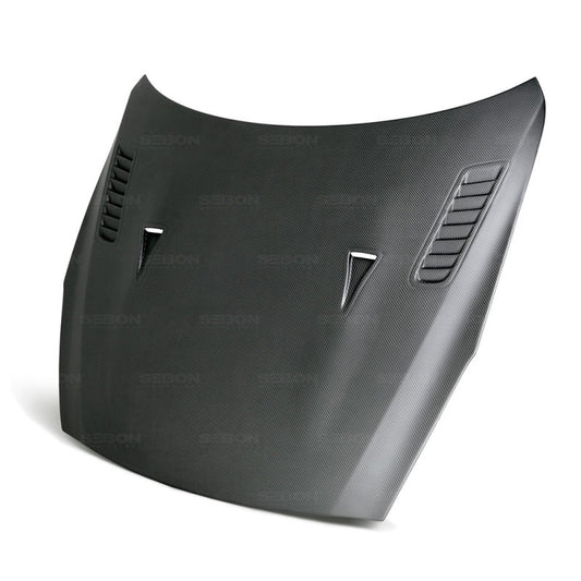 Seibon 09-15 Nissan Skyline R35 GT-R ES Style Dry Carbon Fiber Hood 0