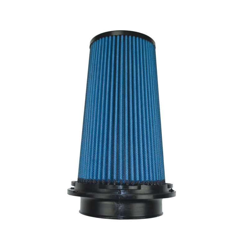 Injen NanoWeb Dry Air Filter- 4in Flange ID 6in Twist Lock Base 8.8in Media Height 4in Top 1