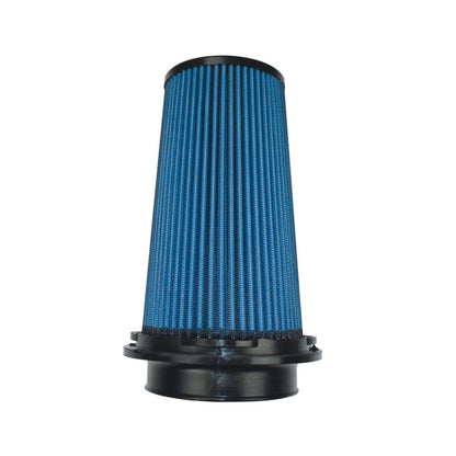 Injen NanoWeb Dry Air Filter- 4in Flange ID 6in Twist Lock Base 8.8in Media Height 4in Top 1