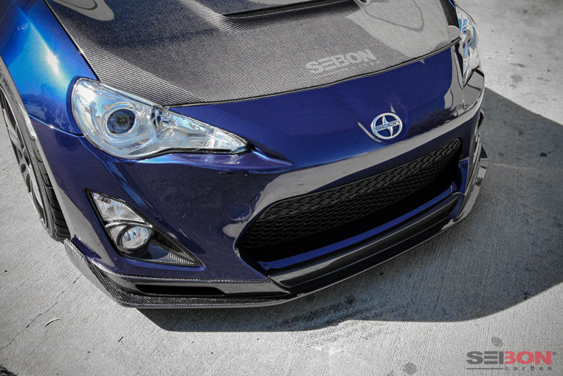 Seibon 12-13 BRZ/FRS KC Style Carbon FIber Front Lip 8