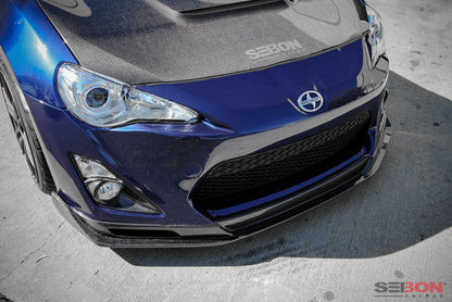 Seibon 12-13 BRZ/FRS KC Style Carbon FIber Front Lip 8