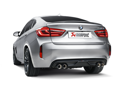 Akrapovic 15-17 BMW X5M (F85) Evolution Line Cat Back (Titanium) w/ Carbon Tips 5