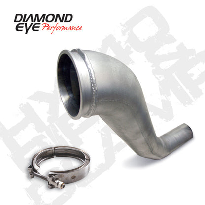 Diamond Eye Performance Diamond Eye KIT 4in Downpipe HX40 TURBO-DIRECT FLANGE W/ V-Band CLAMP AL DODGE 94-02