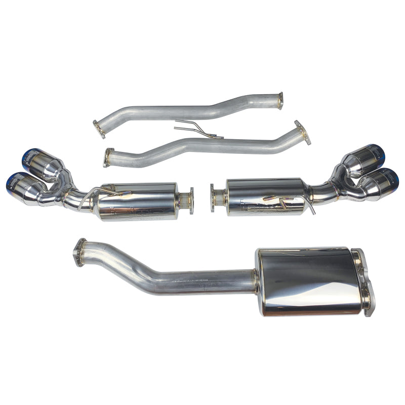 Injen 10-13 Hyundai Genesis Coupe 2.0L(t) 4cyl SS Exhaust w/ 76mm Y-Pipe Resonator/Molded SS Flanges 1