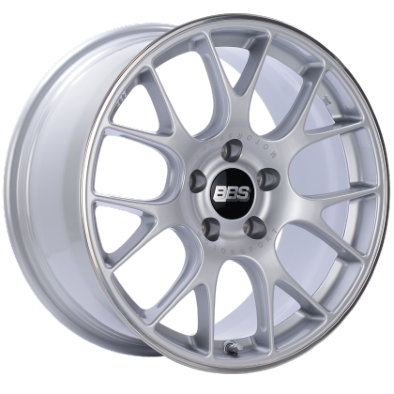 BBS CH-R 19x9.5 5x112 ET45 Brilliant Silver Polished Rim Protector Wheel -82mm PFS/Clip Required 0