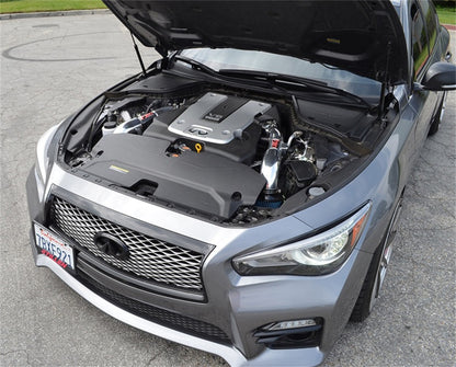 Injen 14 Infiniti Q50 3.7L V6 Black Dual Short Ram Intake w/ MR Techn and Heat Shields 3