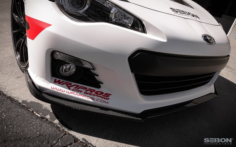 Seibon 12-14 Subaru BRZ TA-Style Carbon Fiber Front Lip 7