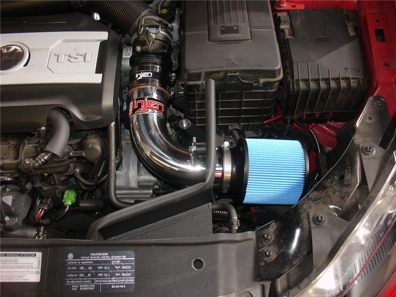 Injen 10-12 VW MK6 GTI 2.0L TSI Polished Short Ram Intake w/ Heat Shield 4