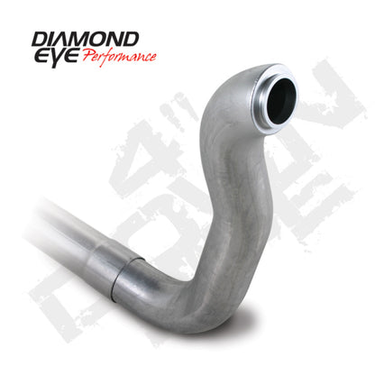 Diamond Eye Performance Diamond Eye Downpipe 4in AL: 89-93 5.9L DODGE MACHINED EF