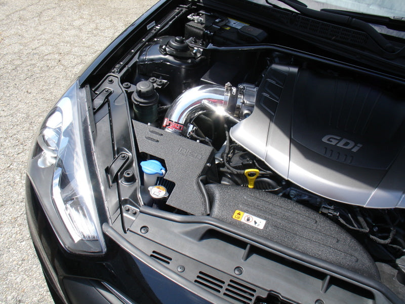 Injen 2013+ Hyundai Genesis Coupe (3.8L ONLY) V6 Polished Short Ram Intake w/ Heat Shield & Cover 2