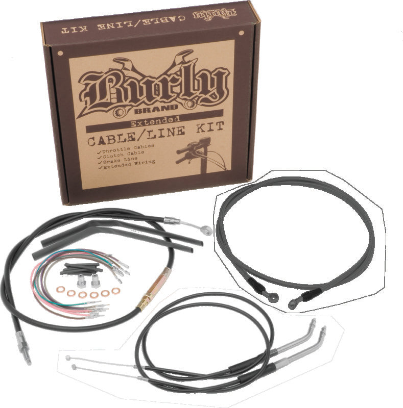 Burly Brand Control Kit 14in Dyna - Black