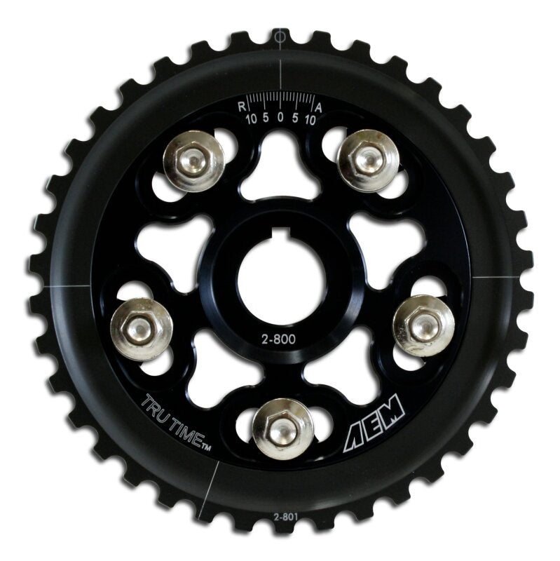 AEM 88-95 Honda Civic/ 93-95 Del Sol S & Si Black Tru-Time Cam Gear - Integra